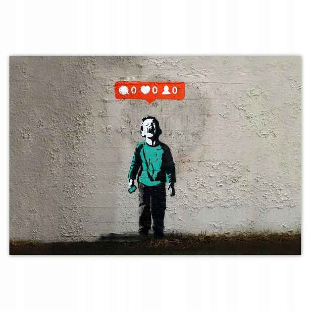 Fototapety 152x104 Banksy Zero Likes