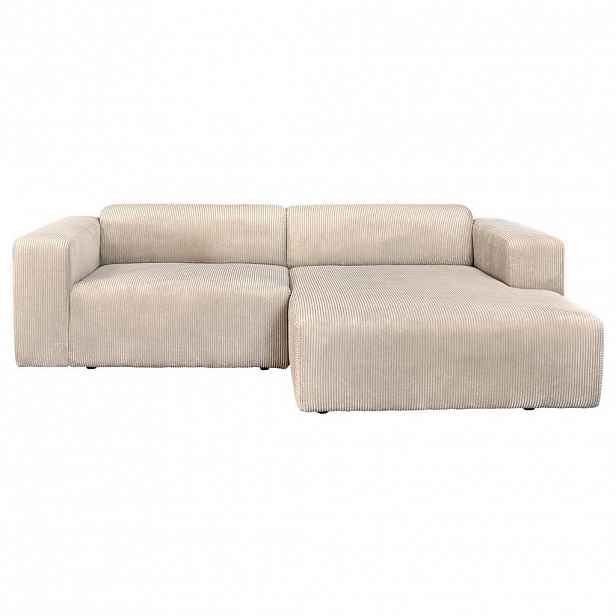 P & B ROHOVÁ SEDAČKA, textil, krémová - Sedací soupravy - 002330003301