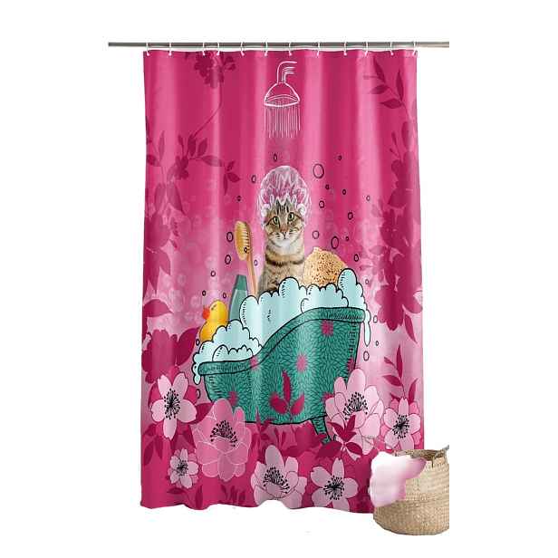 Sprchový závěs 180x200 cm Chatibulle – douceur d'intérieur