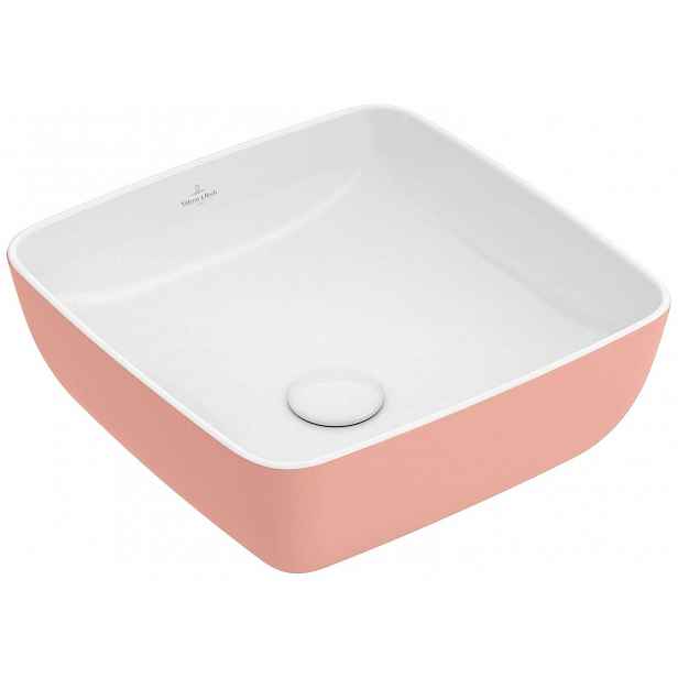 Villeroy & Boch Artis - Umyvadlo na desku, 41x41 cm, Powder 417841BCT0
