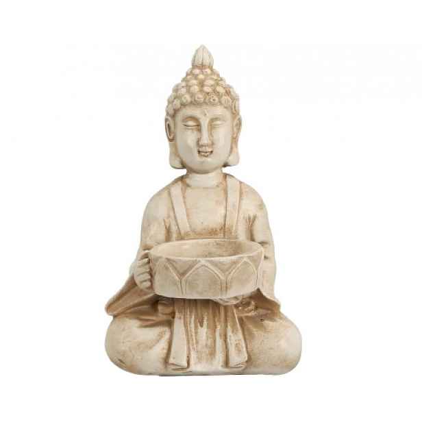 Dekorační soška/svícen Buddha, 14 cm