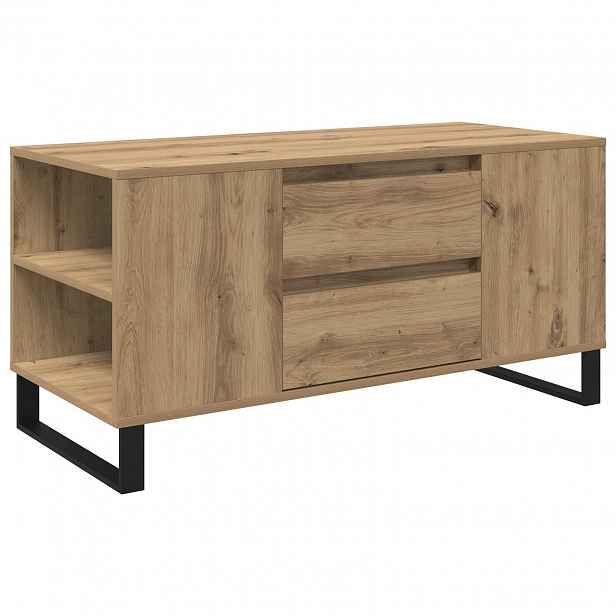 vidaXL Konferenční stolek Artisanový dub 102 x 44,5 x 50 cm