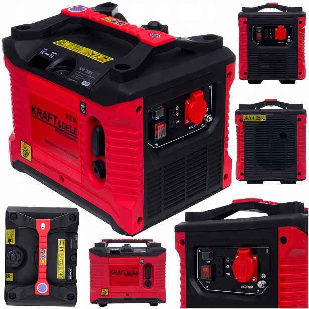 Inertorový Generátor KD192 Přenosný Jednofázový Benzín 1000 W