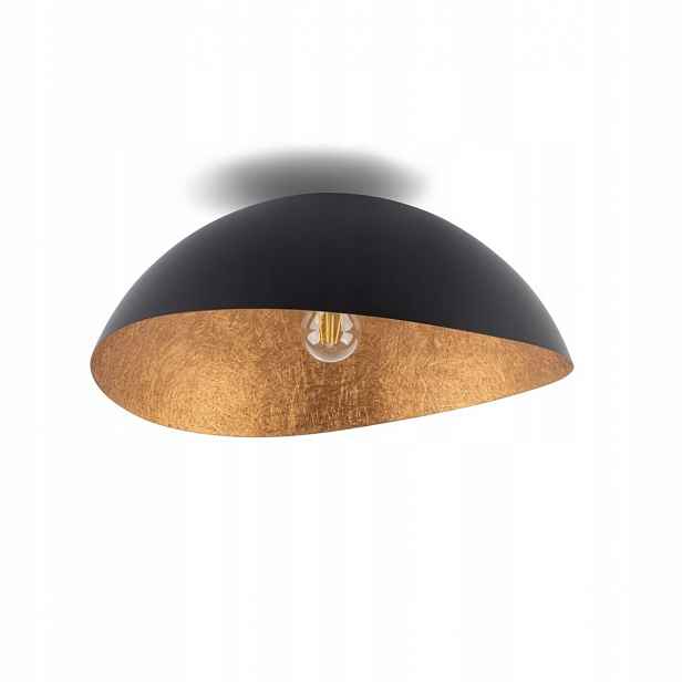 Moderní stropní svítidlo Kompozitní černá 13 cm E27 Obývací pokoj Sigma Lighting