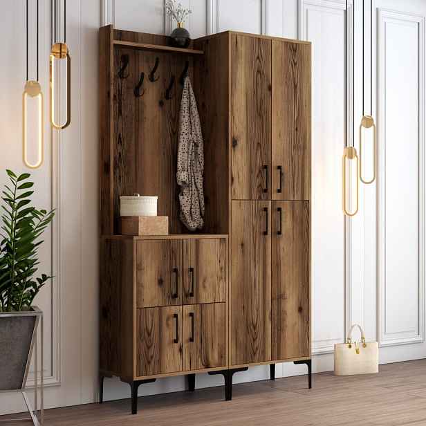 Předsíňová stěna Berlin BA - Walnut