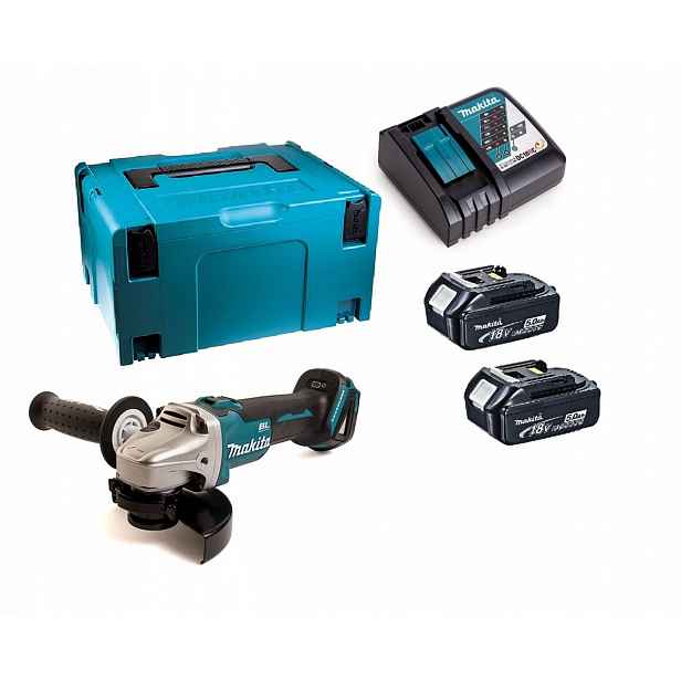 Úhlová bruska Akumulátorová Makita DGA504RTJ na baterie 18V 5AH 125 mm