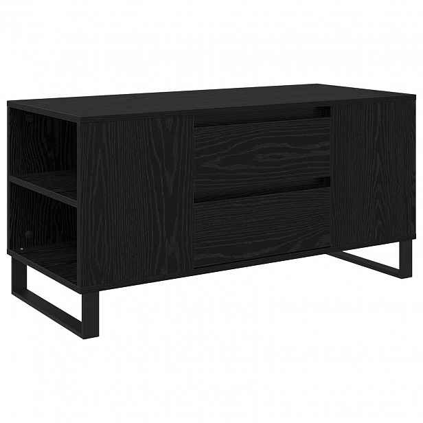 vidaXL Konferenční stolek Černý dub 102 x 44,5 x 50 cm