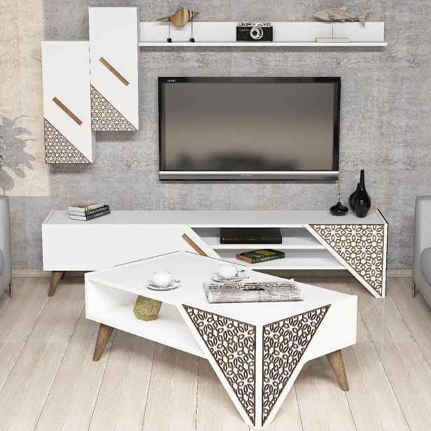 Living Room Furniture Set Beril - White
