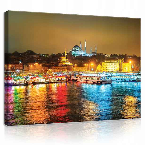 Obraz Město Istanbul Moderní Na Plátně Stěna Ložnice Obývací Pokoj 100x70