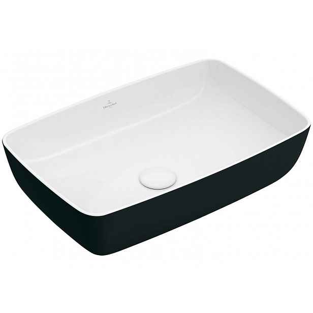 Villeroy & Boch Artis - Umyvadlo na desku, 58x38 cm, Coal Black 417258BCT8