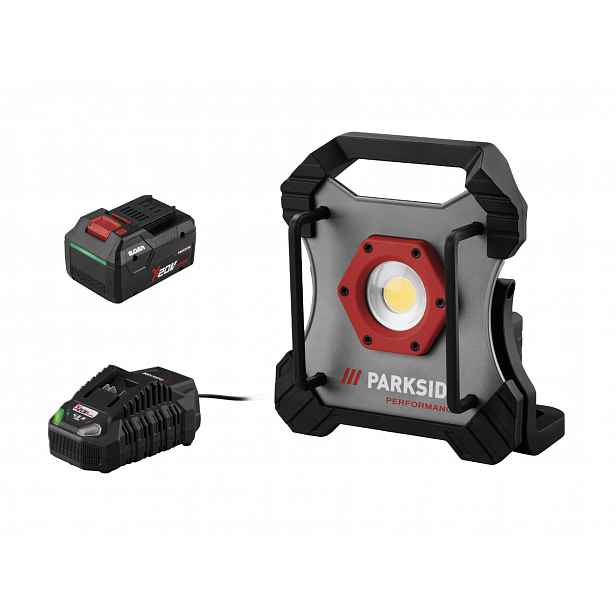 Parkside Performance® Aku LED reflektor Ppbsta 20-Li A1, Smart 8 Ah