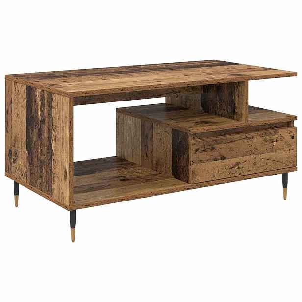 vidaXL Konferenční stolek Staré dřevo 90 x 49 x 45 cm Kompozitní dřevo