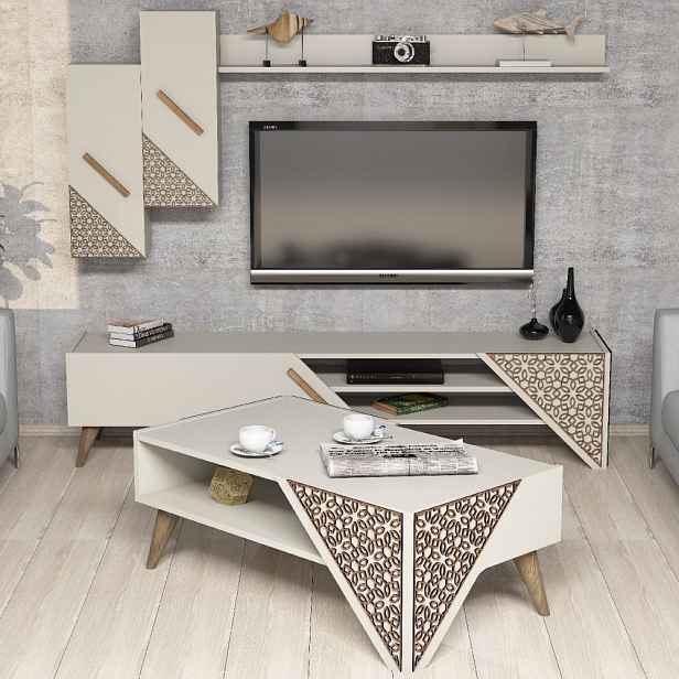 Living Room Furniture Set Beril - Cream