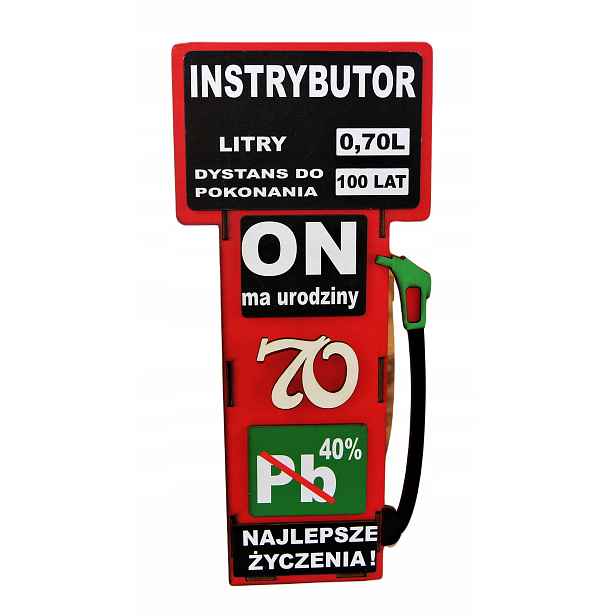 Vtipný Dárek 70 Narozeniny Natankuj Na Full 0,7l