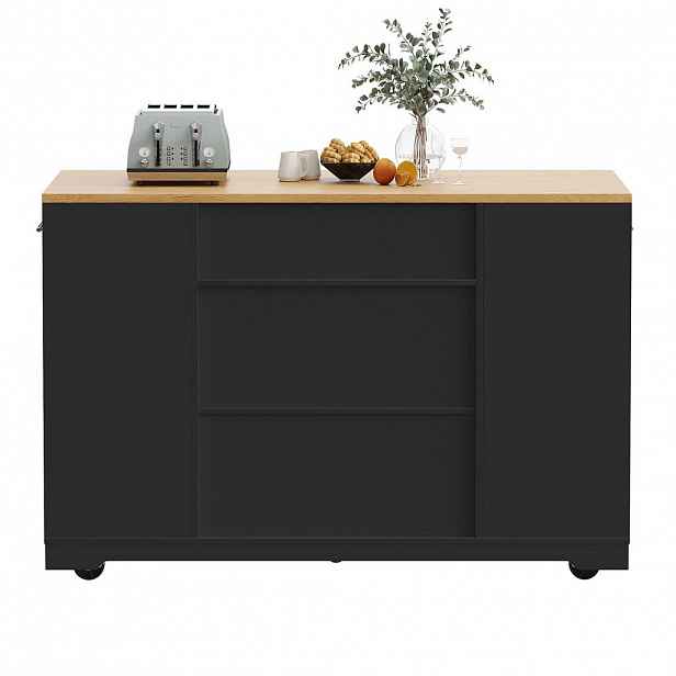 FLIEKS KUCHYŇSKÝ VOZÍK 120x50x92cm 2 Dveře 3 Zásuvky