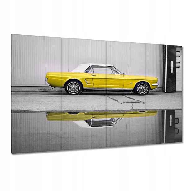 Obrazy 120x80 Žlutý Ford Mustang Usa