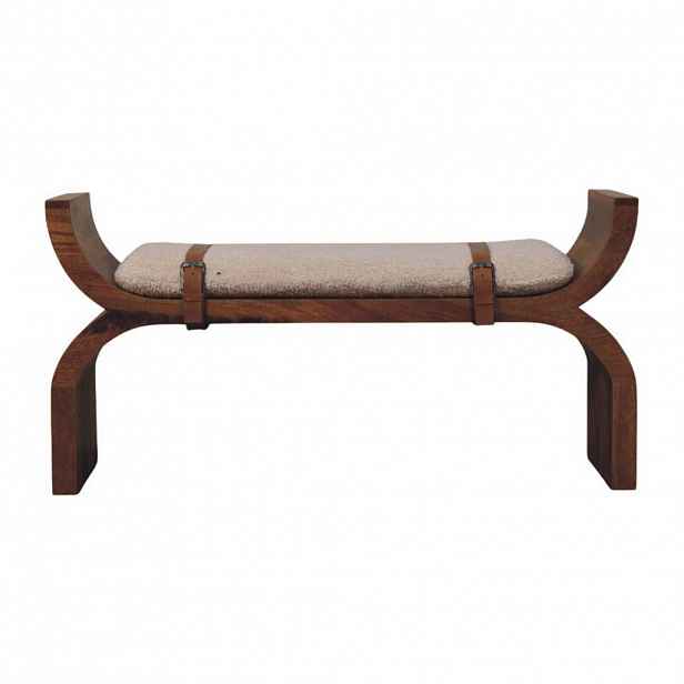 Artisan Furniture STOLEK V PROVÁDĚNÍ KALIFORNSKÉHO OŘECHU, 1 POLIČKA, TMAVĚ HNĚDÁ