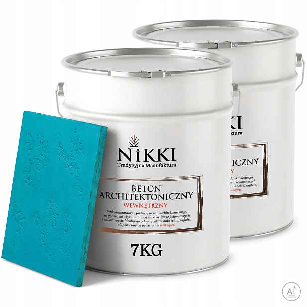 Dekorativní omítka se strukturou Betonu Vnitřní 2 x 7 kg Tyrkysová tmavá