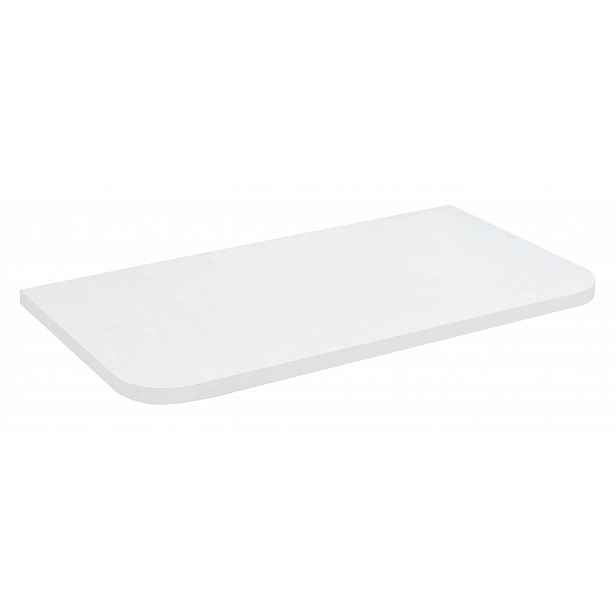 Sapho Zorba - Deska pod umyvadlo 41x23 cm, matná bílá LT113-0101