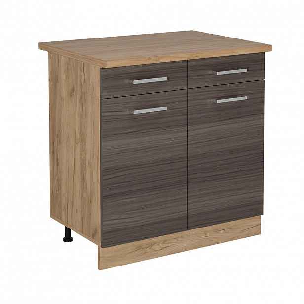 Vicco SPODNÍ SKŘÍŇKA KUCHYŇSKÉ LINKY R-Line Ušlechtilá šedá 80 cm , PD Dub