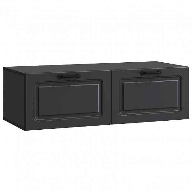 vidaXL Nástěnná TV skříň Černá 98 x 41 x 30 cm Kompozitní dřevo