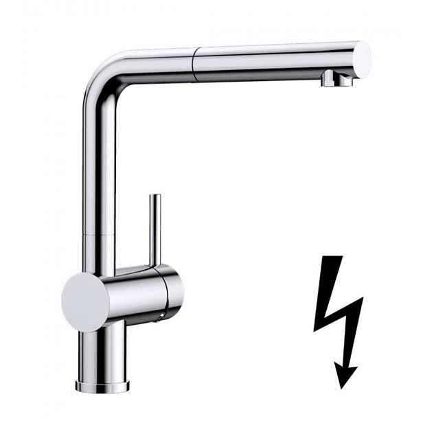 Blanco Linus S - Dřezová baterie s výsuvnou koncovkou, chrom 512200