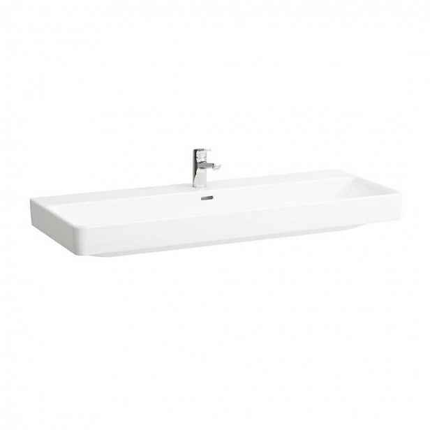 Laufen Pro S - Umyvadlo, 120x47 cm, 1 otvor pro baterii, s LCC, bílá H8149654001041