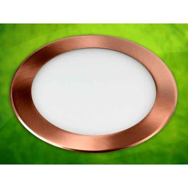 Led panel kulatý Round 18W 230V mosaz Cw