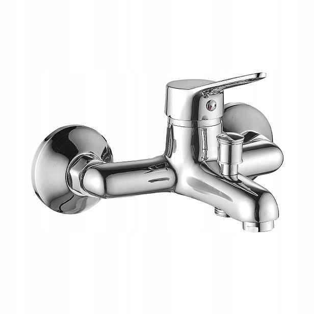 Nástěnná Vanová Baterie Chrom, Dosah Výtoku 143 MM