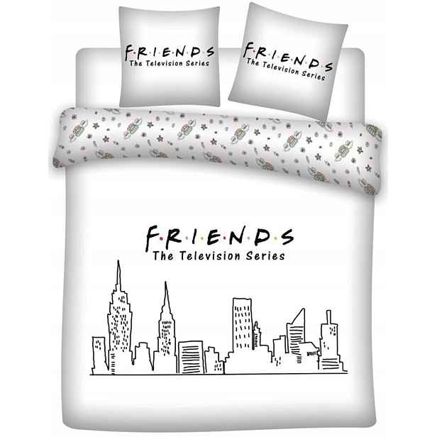 Oboustranné Povlečení Friends Tv Series Povlečení Přátelé 240x220 King Size
