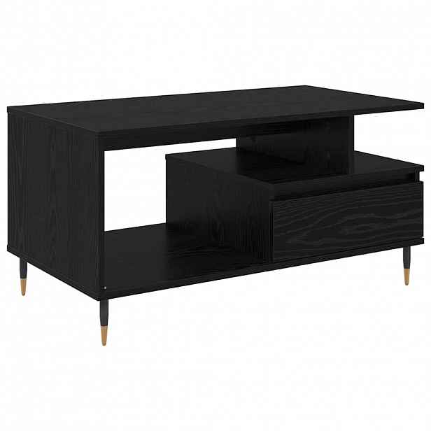 vidaXL Konferenční stolek Černý dub 90 x 49 x 45 cm Kompozitní dřevo