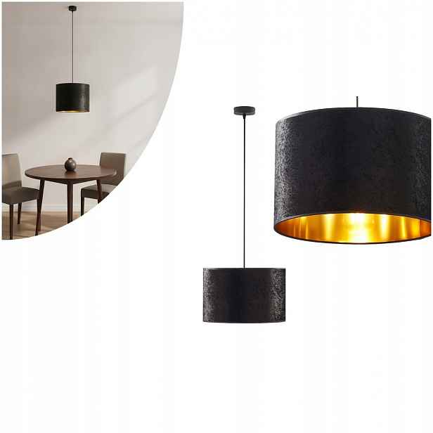 Černá závěsná lampa Tercino, nastavitelná, do jídelny Tk Lighting