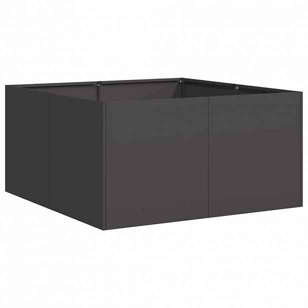 vidaXL Truhlík černý 80x80x40 cm ocel válcovaná za studena