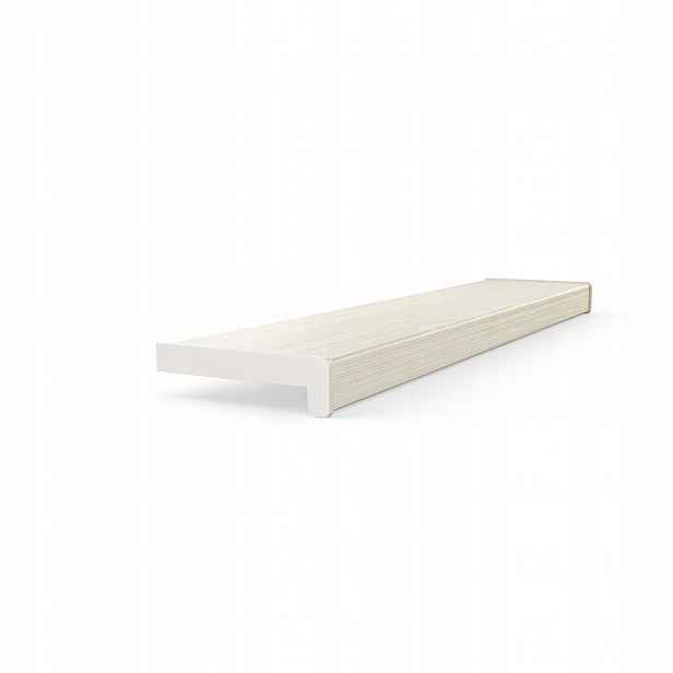 Vnitřní komorový parapet z Pvc, záslepky, šířka 30 cm, délka 120 cm, Skandinávský