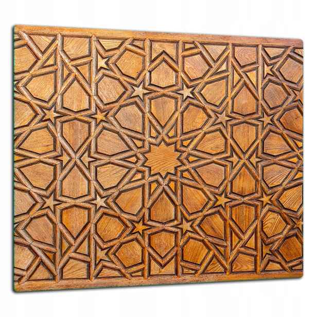 Skleněná Ochranná Deska Panel Lepidlo 65x60 Vzor