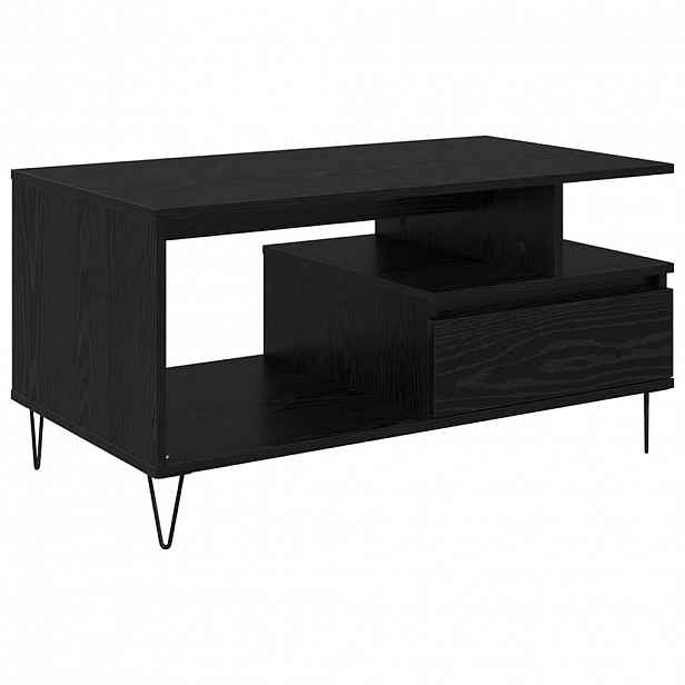 vidaXL Konferenční stolek Černý dub 90 x 49 x 45 cm Kompozitní dřevo