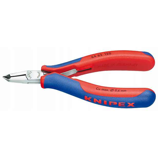 čelní úhlové štípací kleště pro elektroniku 120 mm Knipex [64 62 120]