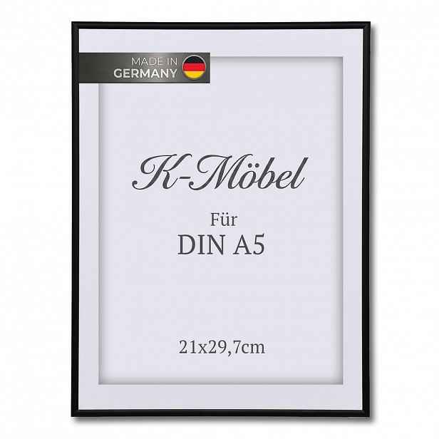 K-Möbel HLINÍKOVÝ RÁM NA OBRAZ DIN A5 s paspartou
