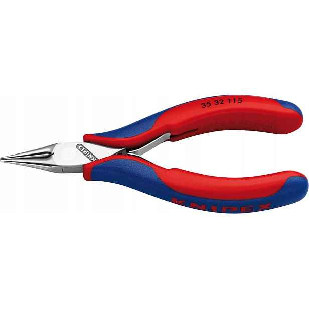Uchopovací kleště pro elektroniku, kulaté a špičaté čelisti 115 mm Knipex
