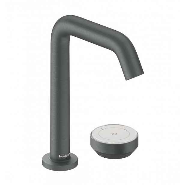 Hansgrohe Tecturis S - Umyvadlová baterie s výpustí, 2-otvorová instalace, CoolStart, EcoSmart+, kartáčovaný černý chrom 73353340