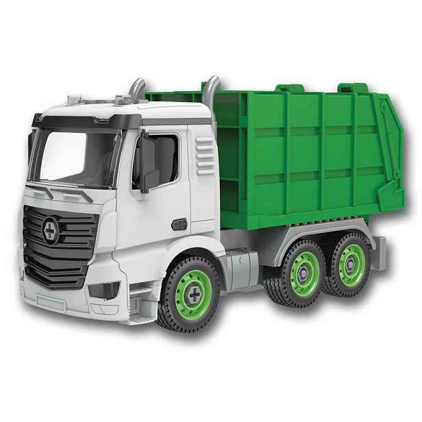 Kids World Logická stavebnice LOGIS AUTO popeláři 48 dílků, 1:14