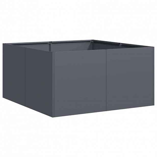 vidaXL Truhlík antracitový 80x80x40 cm ocel válcovaná za studena