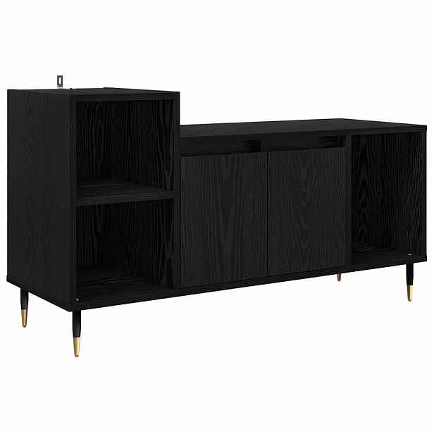 vidaXL Televizní skříň 100 x 35 x 55 cm Černý dub Kompozitní dřevo