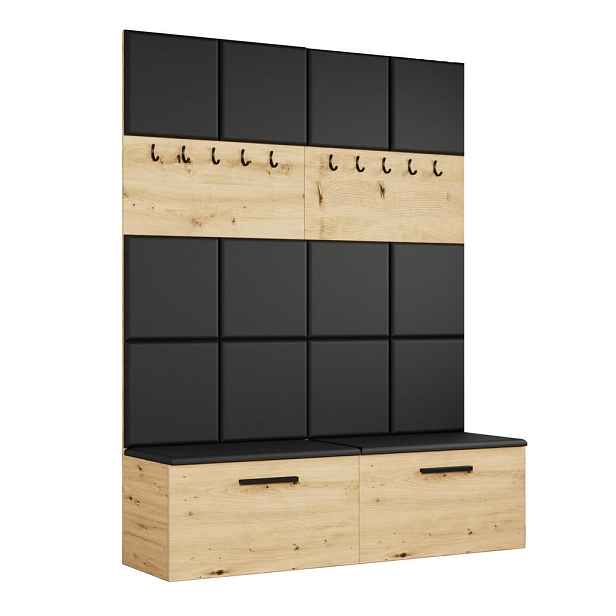 MASSENO MODERNÍ PŘEDSÍŇOVÁ SESTAVA MODULO, 161,2/204/40 cm, dub Artisan
