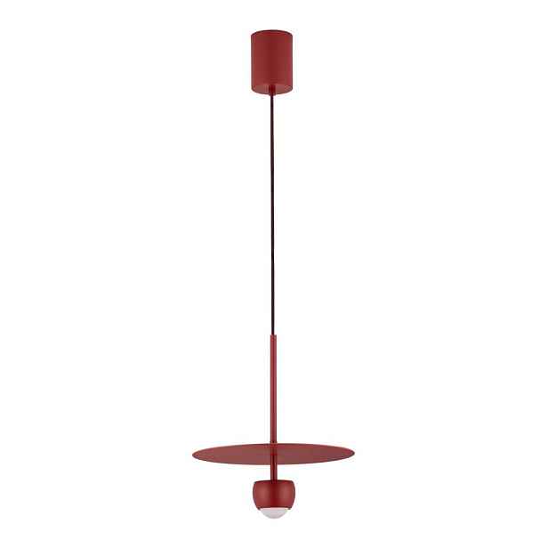 Červené hliníkové LED závěsné svítidlo ø 30 cm Edem – Nova Luce