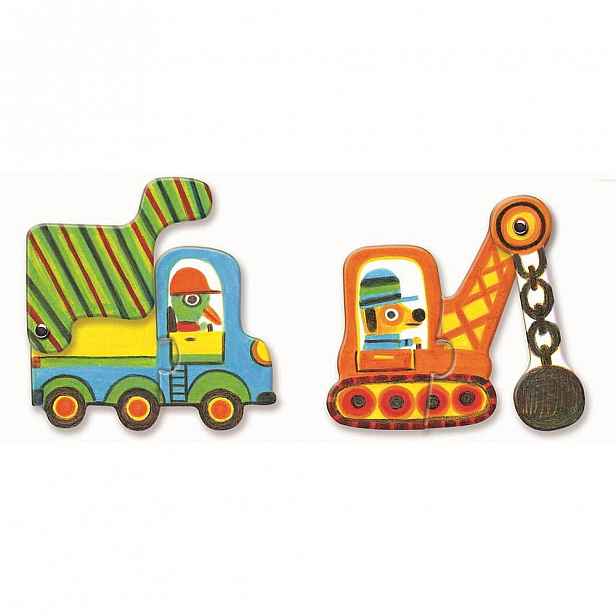 Dětské puzzle Djeco Autíčka