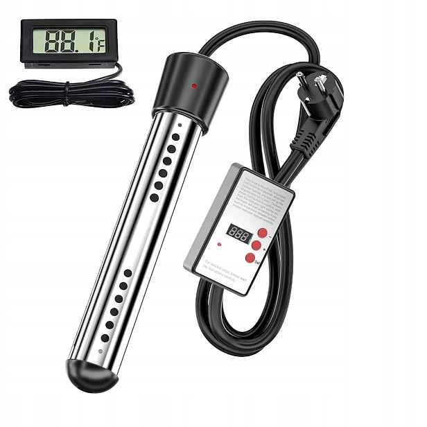 Ponorný bazénový ohřívač 3000 W s časovačem