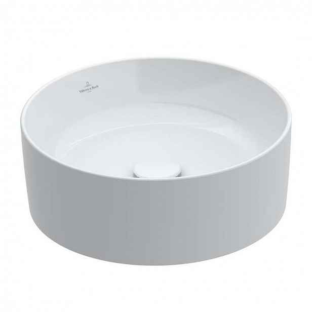 Villeroy & Boch Collaro - Umyvadlo na desku, průměr 40 cm, CeramicPlus, Stone White 4A1840RW