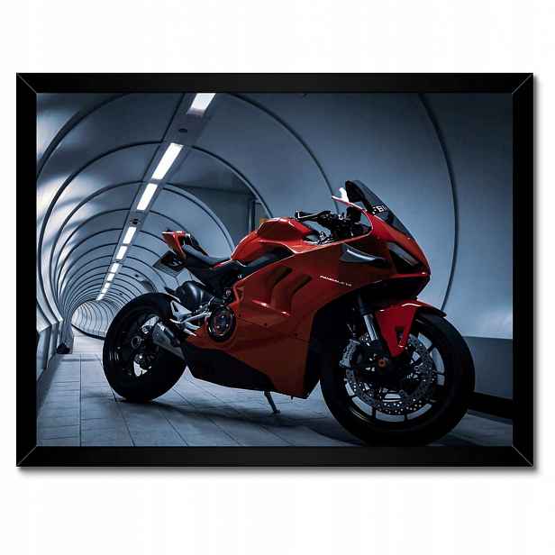 Plakáty v rámu 40x30 Červené Ducati Panigale