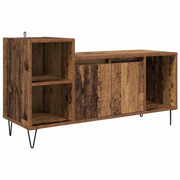 vidaXL Televizní skříň 100 x 35 x 55 cm Staré dřevo Kompozitní dřevo